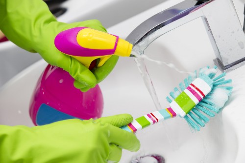 Secure checkout and payment options for cleaning customers