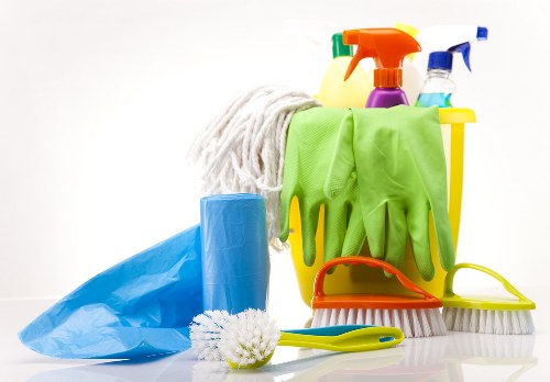 Professional carpet cleaning equipment used for steam extraction